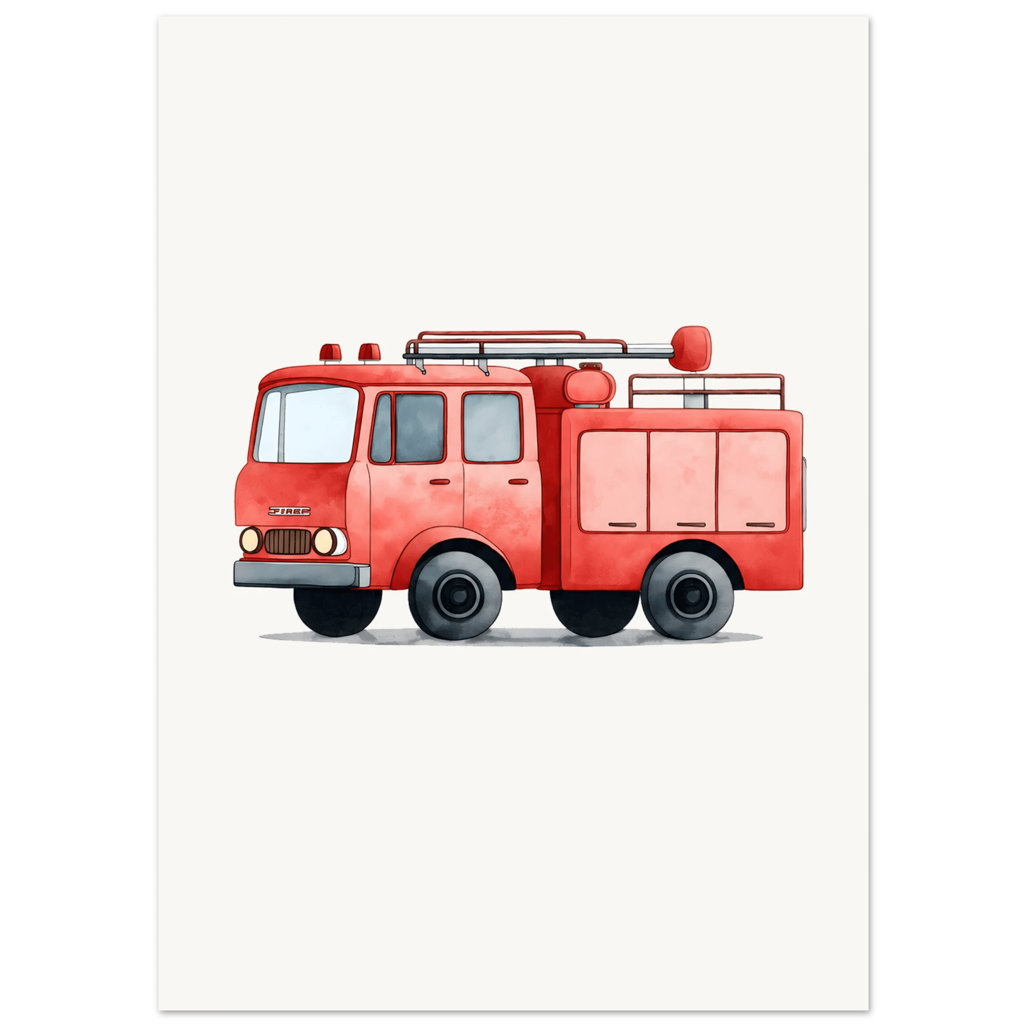 Brandbilsposter poster