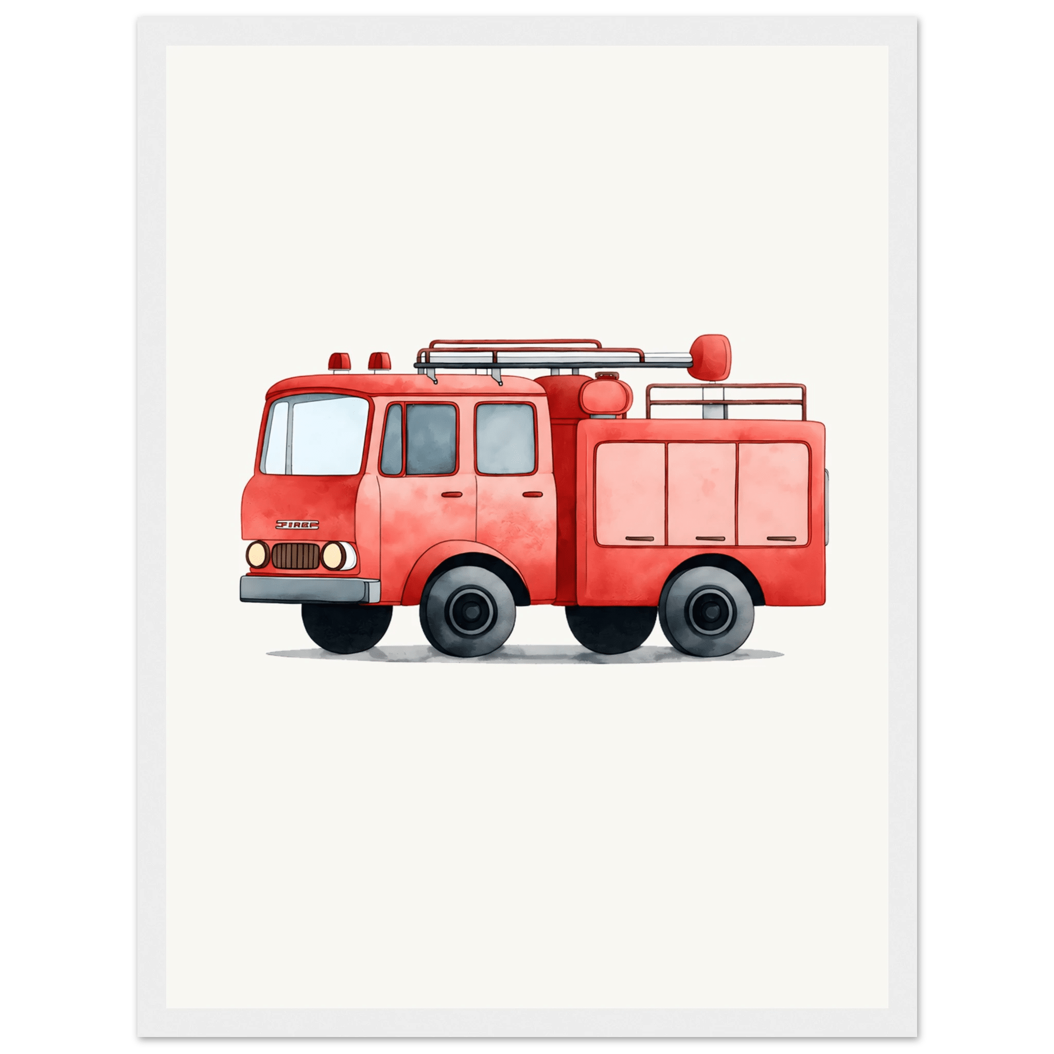 Brandbilsposter poster