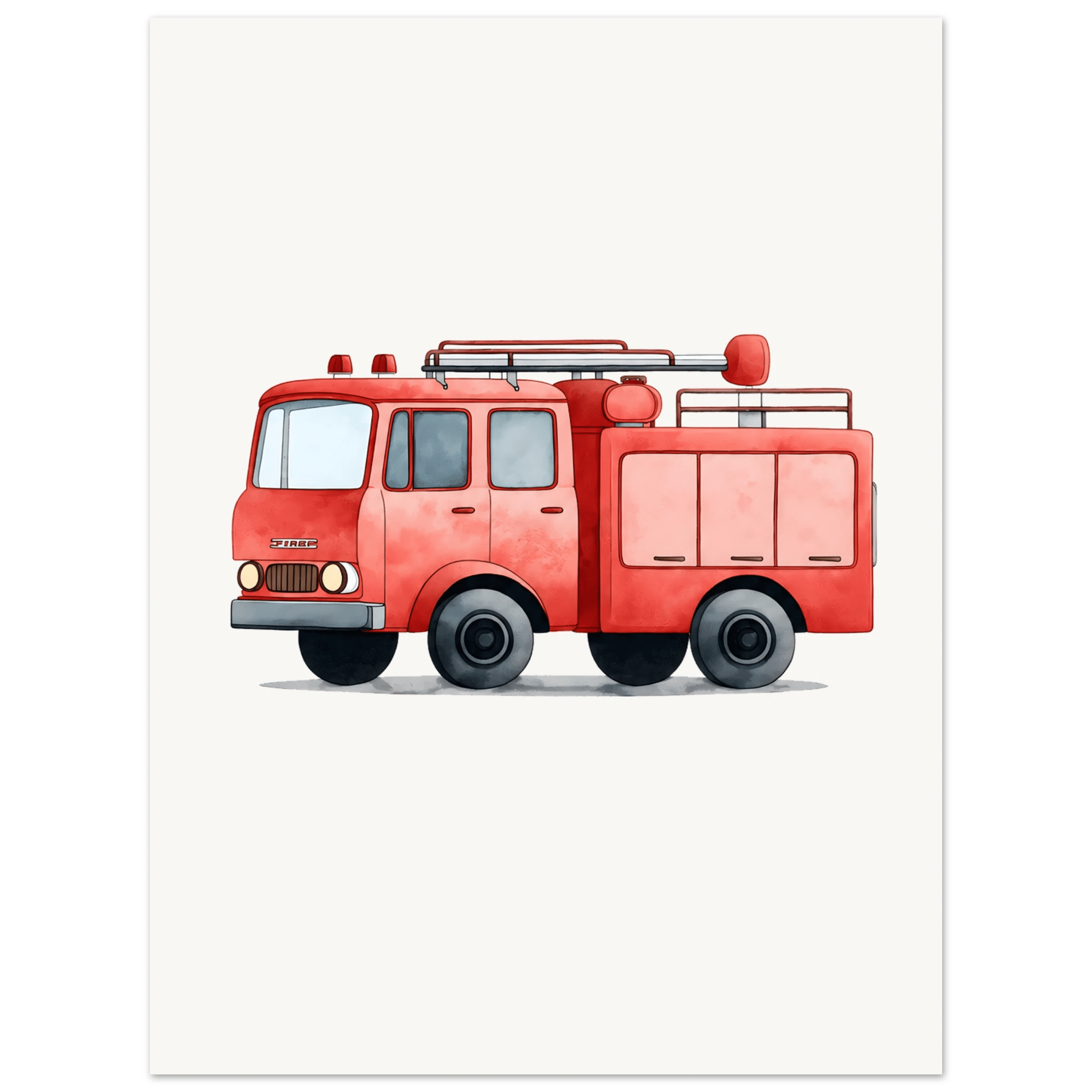 Brandbilsposter poster