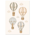 Djur i luftballonger barnposter poster