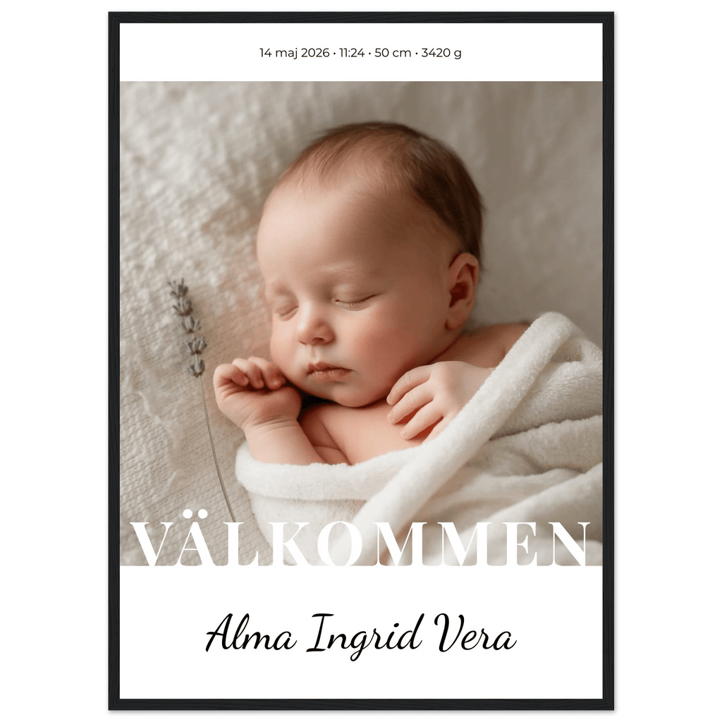 Födelseposter med namn poster