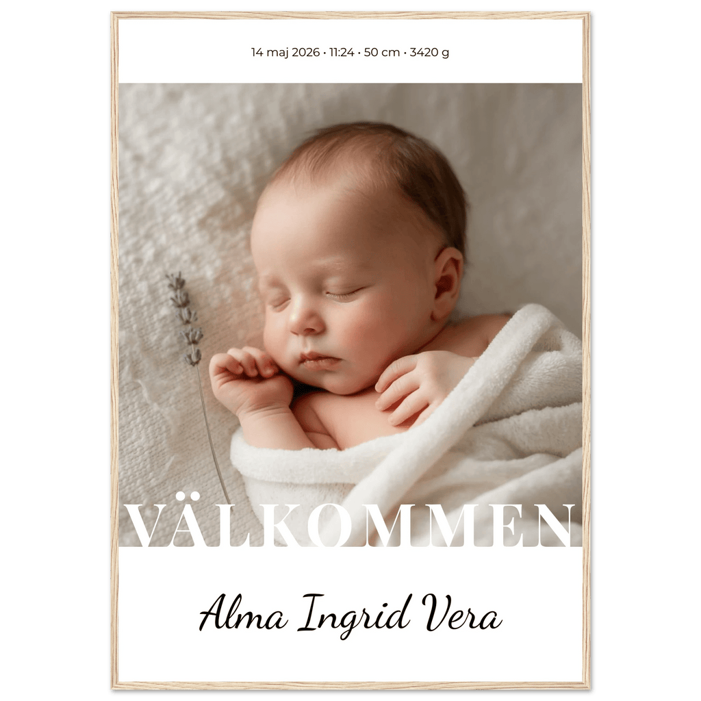 Födelseposter med namn poster