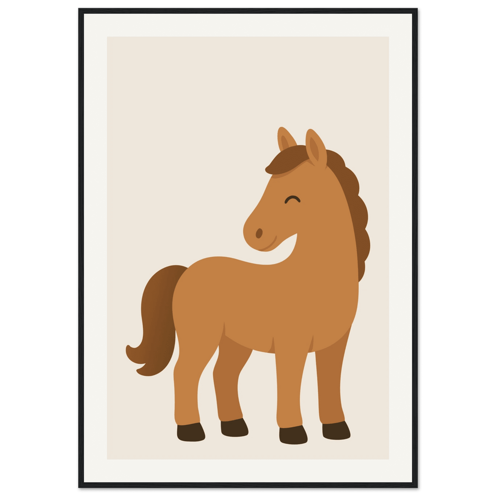 Häst poster för barnrum poster