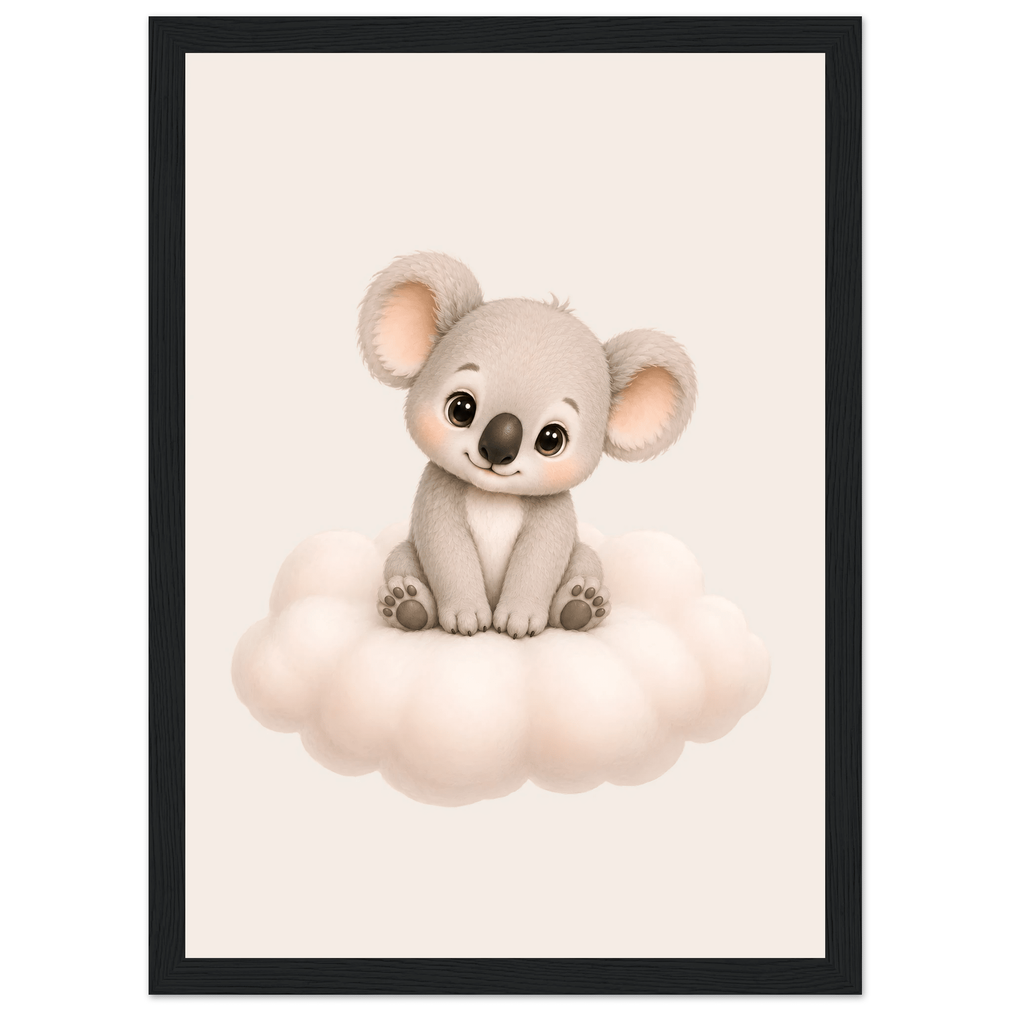 Koala på moln med namn poster