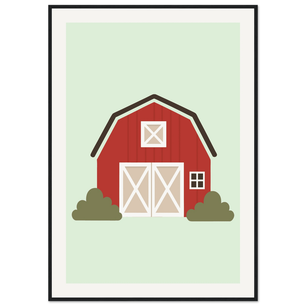 Ladugård poster för barnrum poster