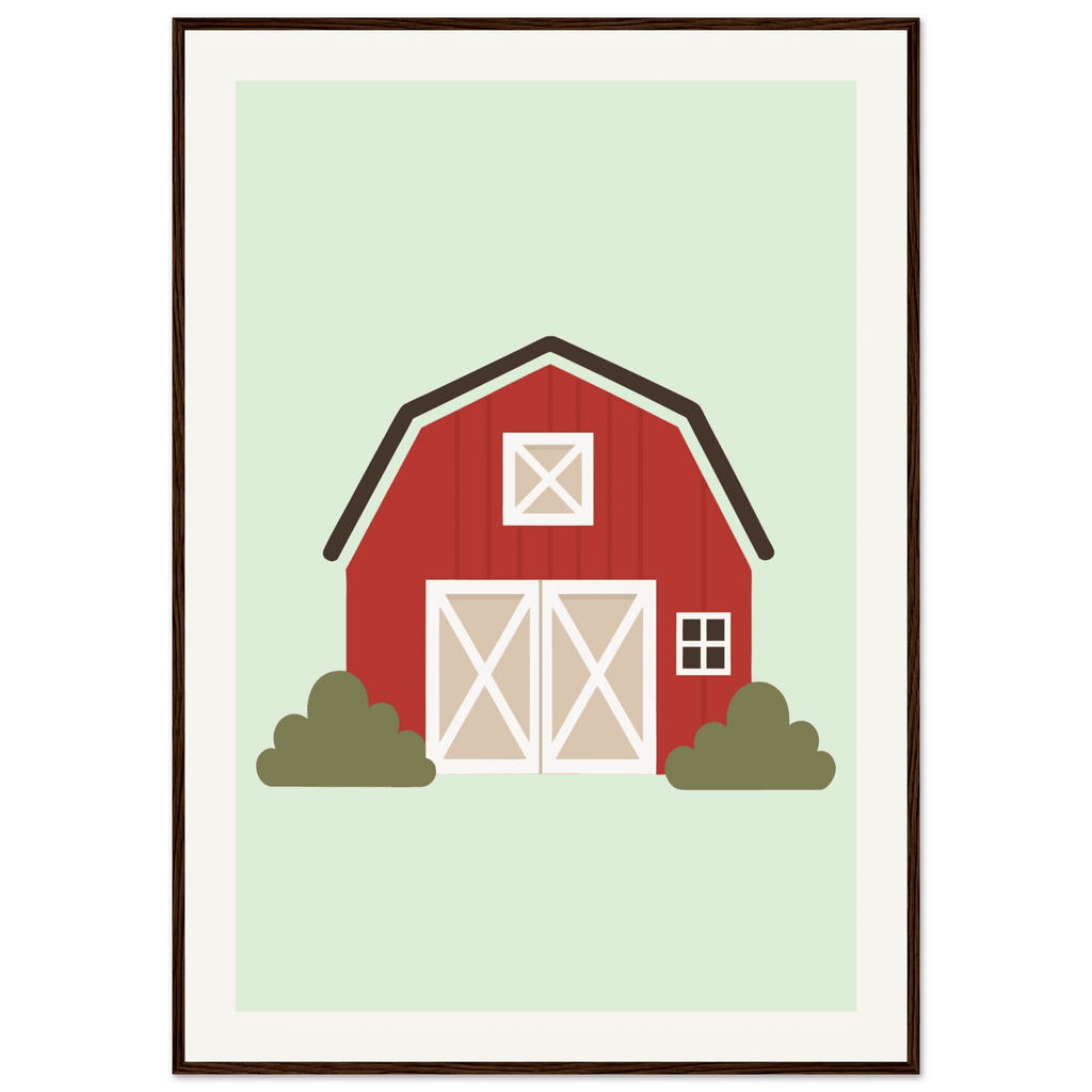 Ladugård poster för barnrum poster