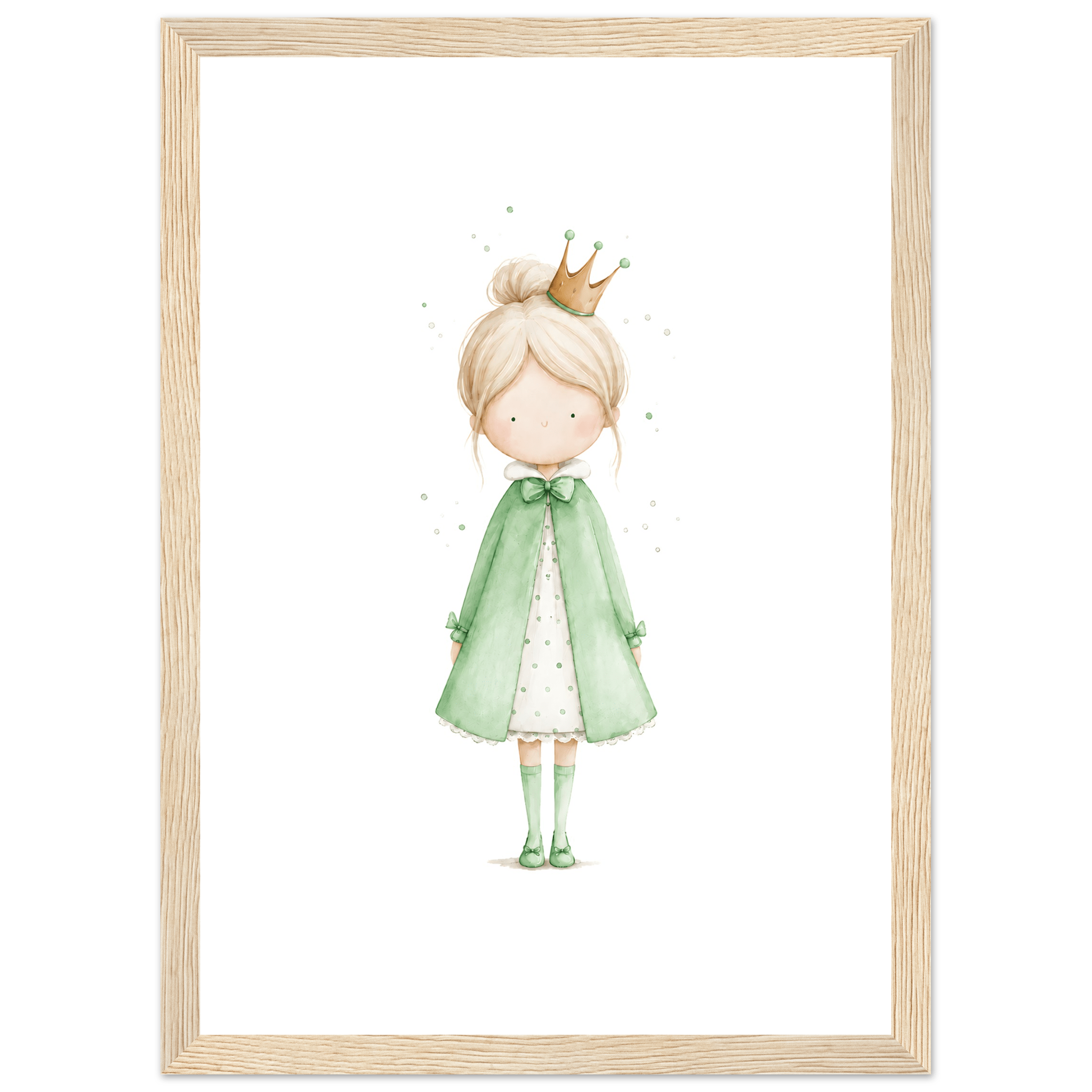 Liten Prinsessa – Personlig Text 💚 poster