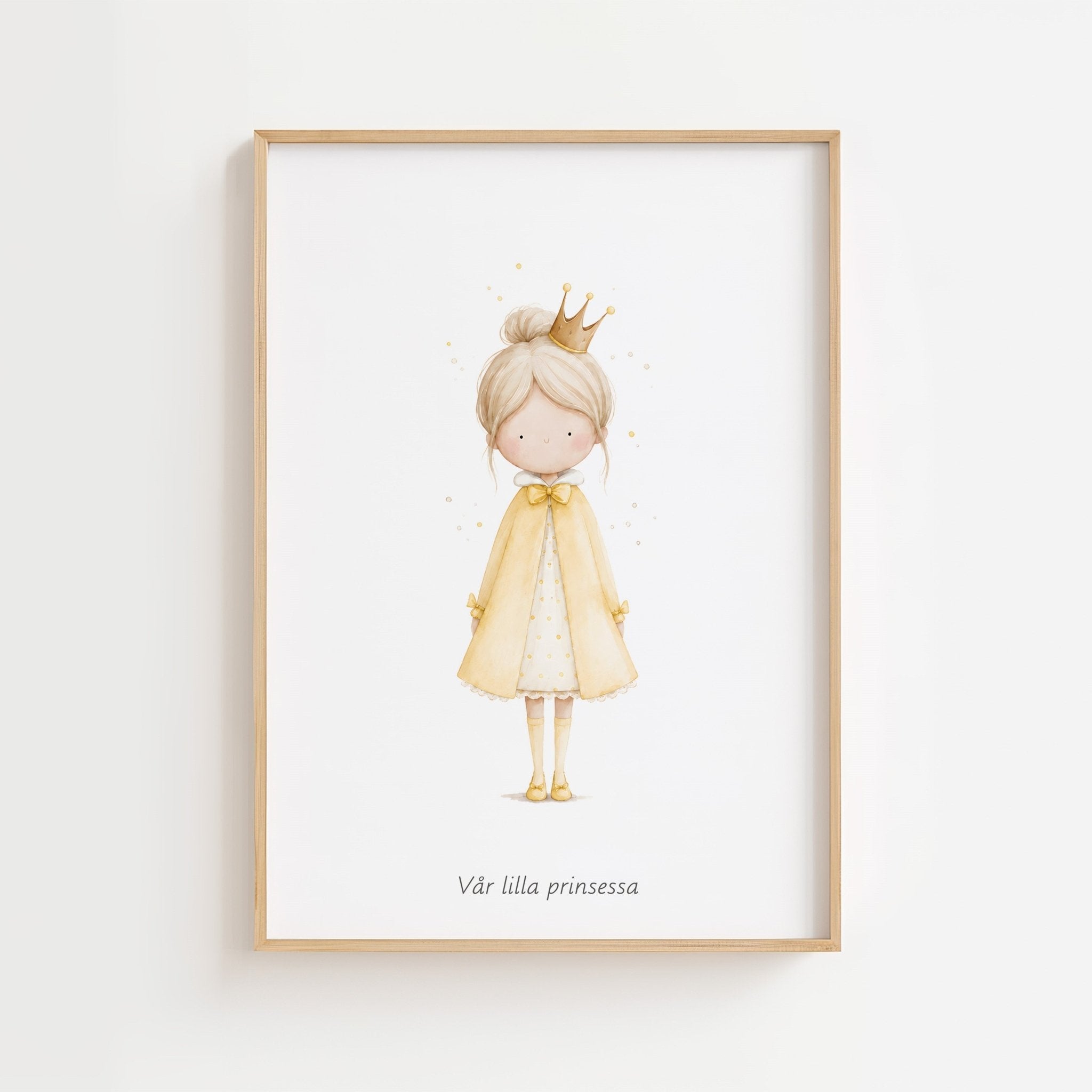 Liten Prinsessa – Personlig Text 💛 poster