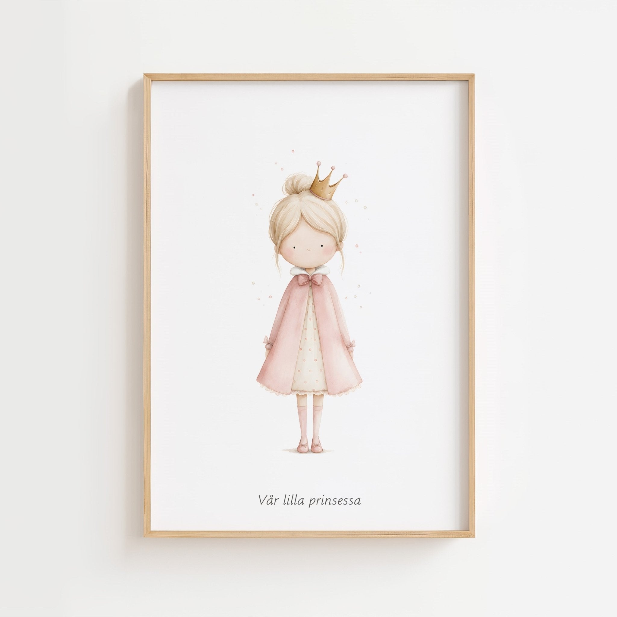 Liten Prinsessa – Personlig Text 💗 poster