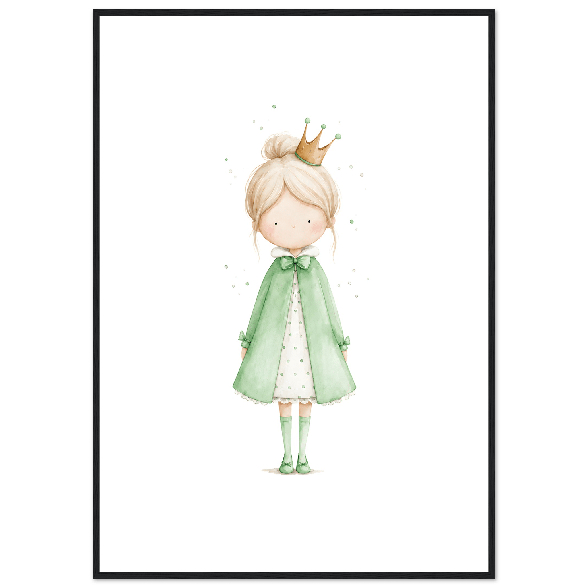 Liten Prinsessa – Personlig Text 💚 poster