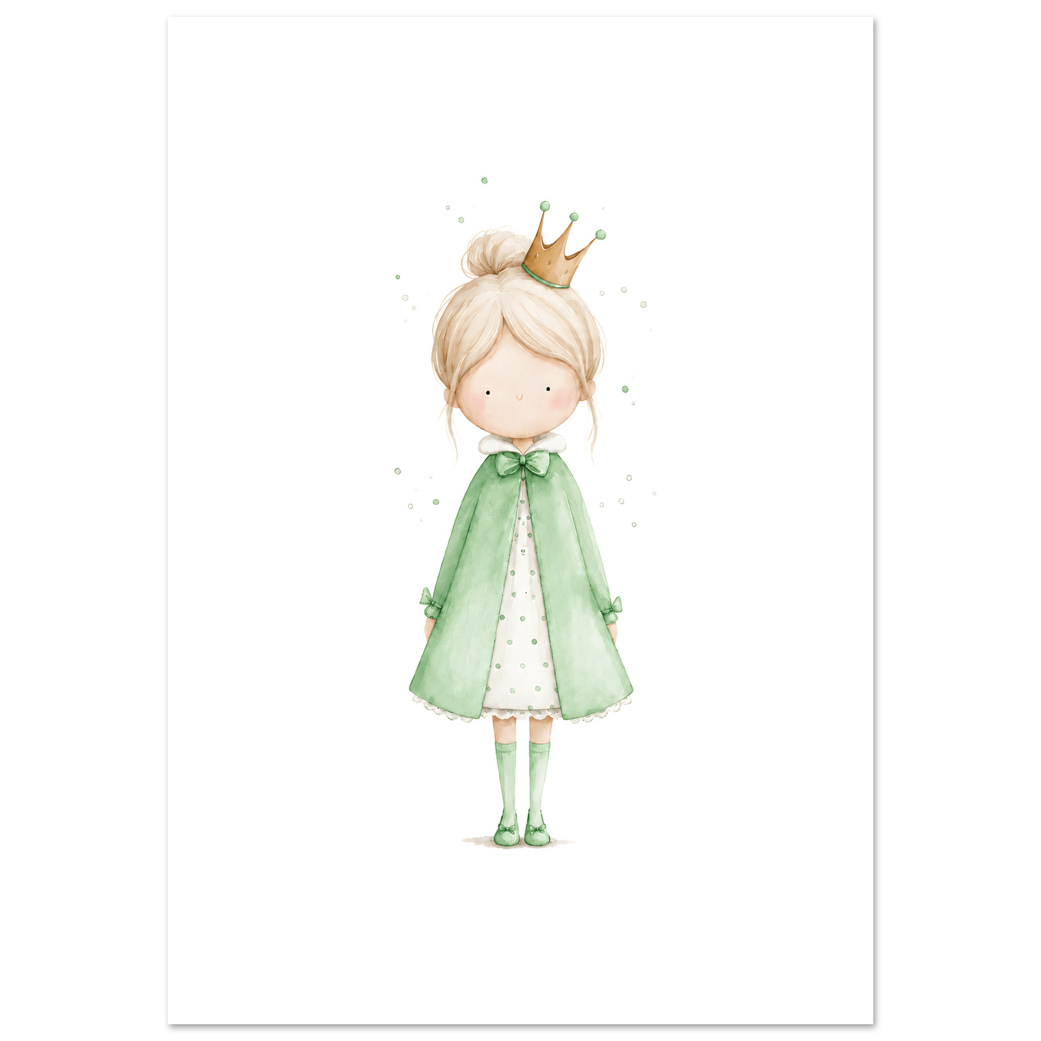 Liten Prinsessa – Personlig Text 💚 poster
