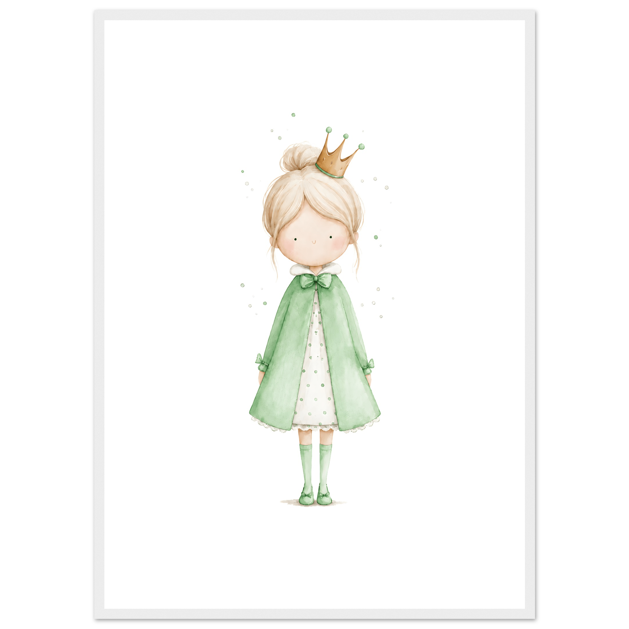 Liten Prinsessa – Personlig Text 💚 poster
