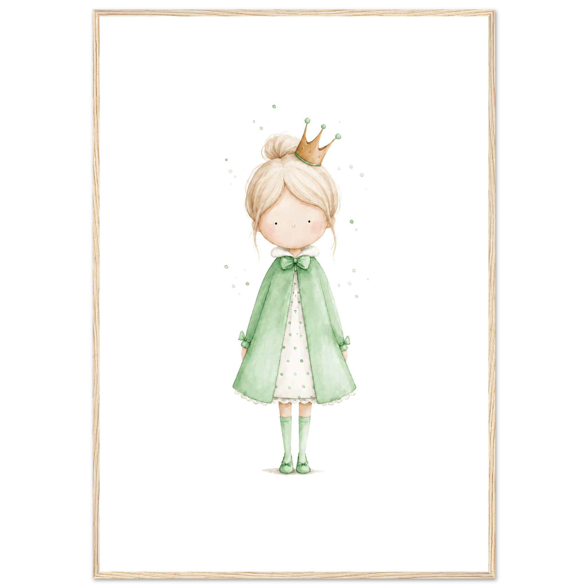 Liten Prinsessa – Personlig Text 💚 poster