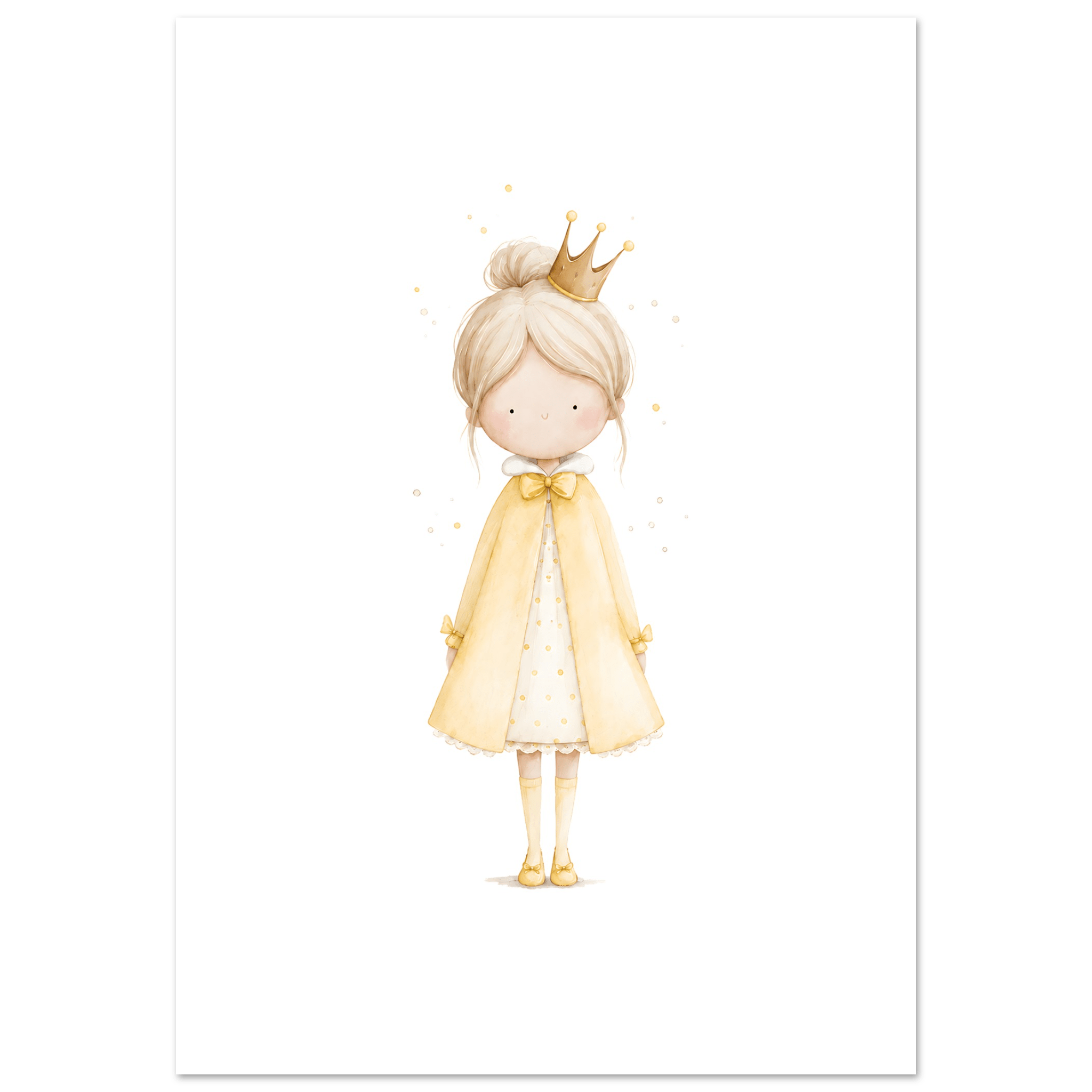 Liten Prinsessa – Personlig Text 💛 poster