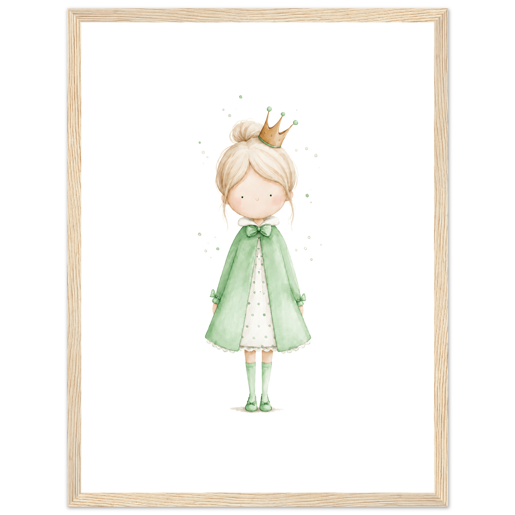 Liten Prinsessa – Personlig Text 💚 poster