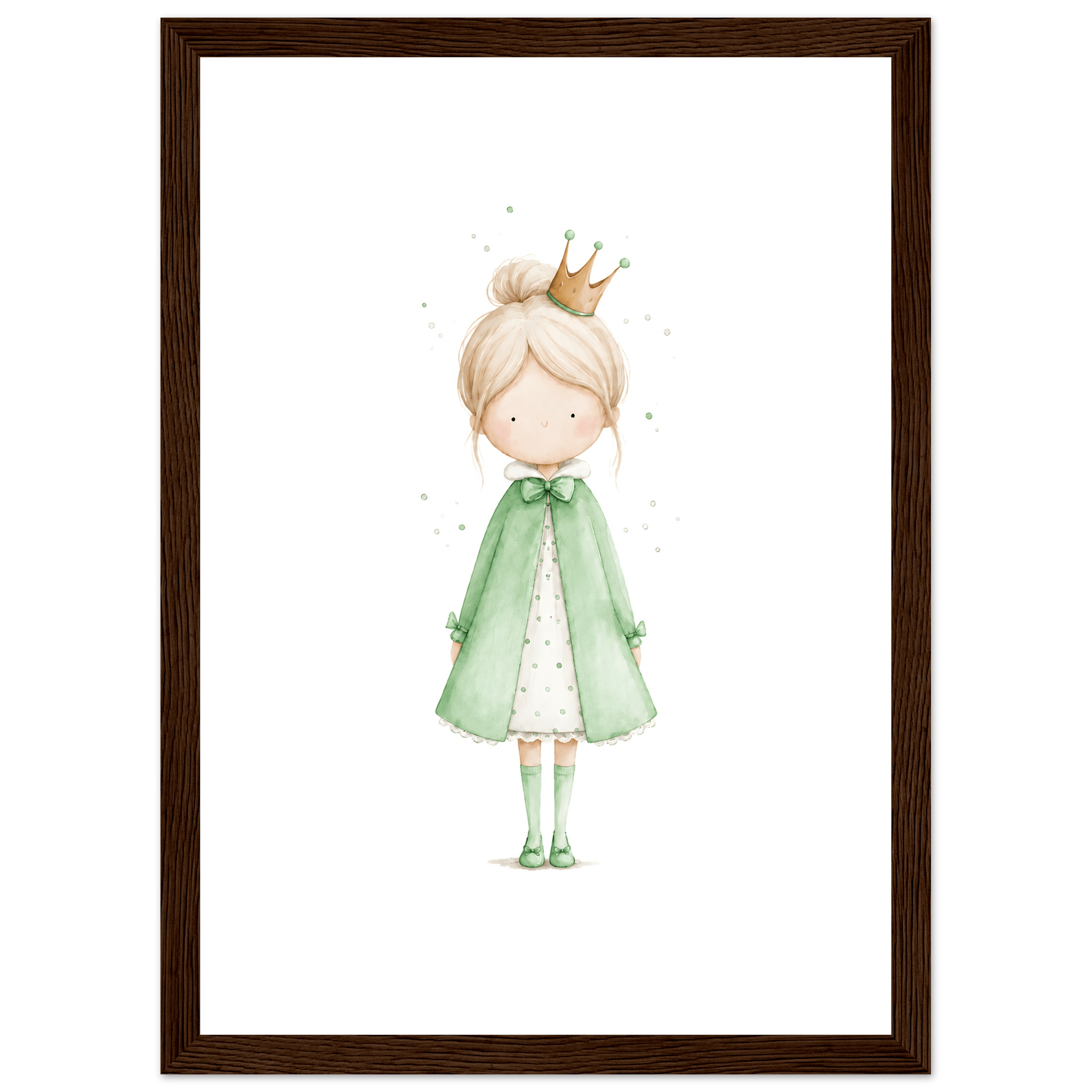 Liten Prinsessa – Personlig Text 💚 poster