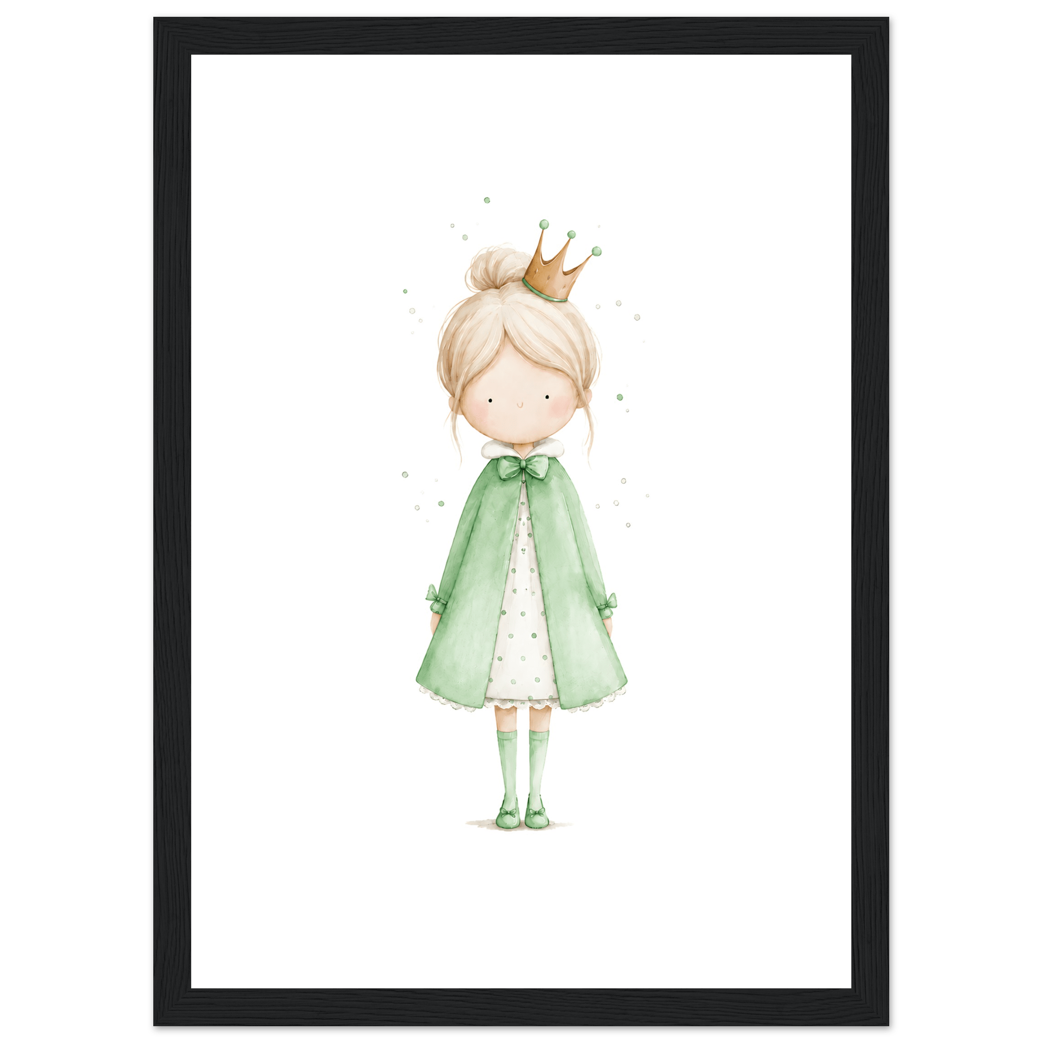 Liten Prinsessa – Personlig Text 💚 poster