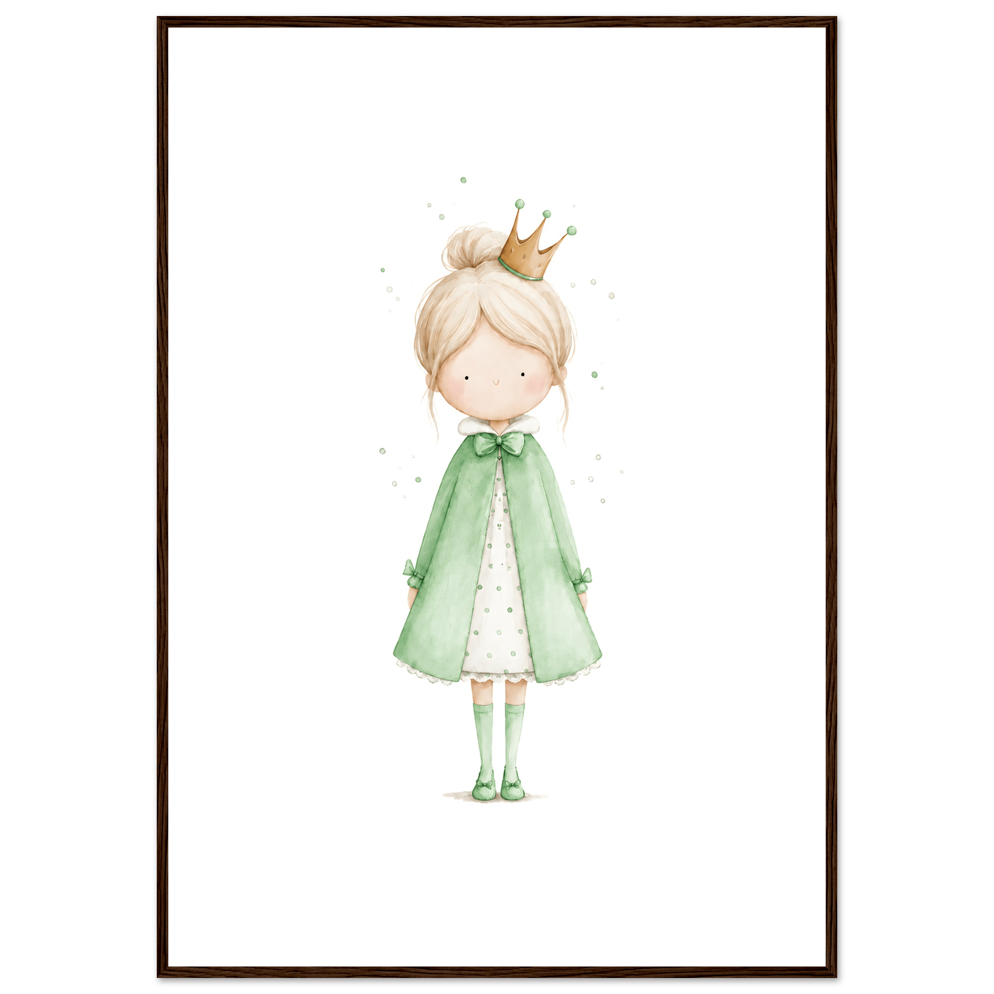 Liten Prinsessa – Personlig Text 💚 poster
