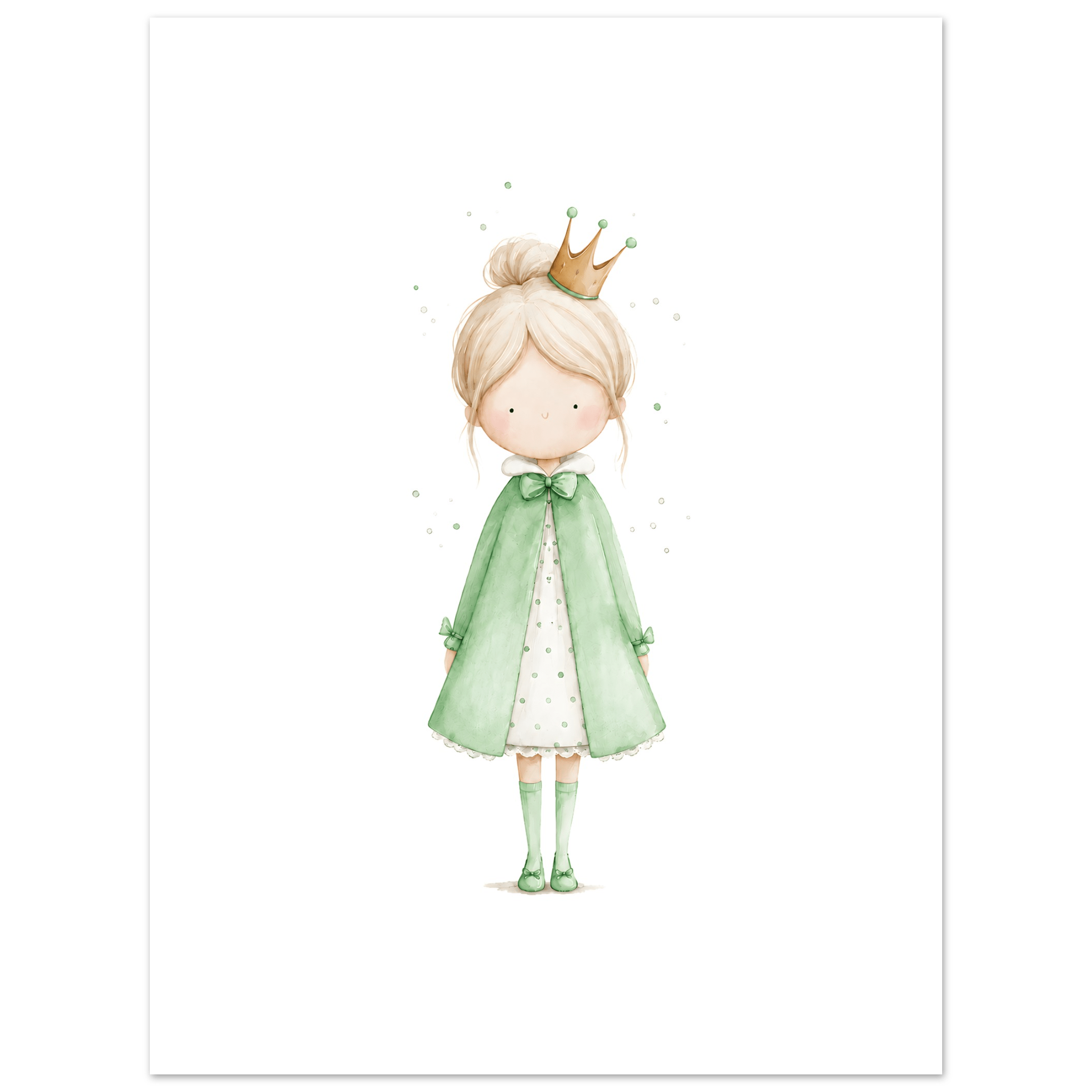 Liten Prinsessa – Personlig Text 💚 poster