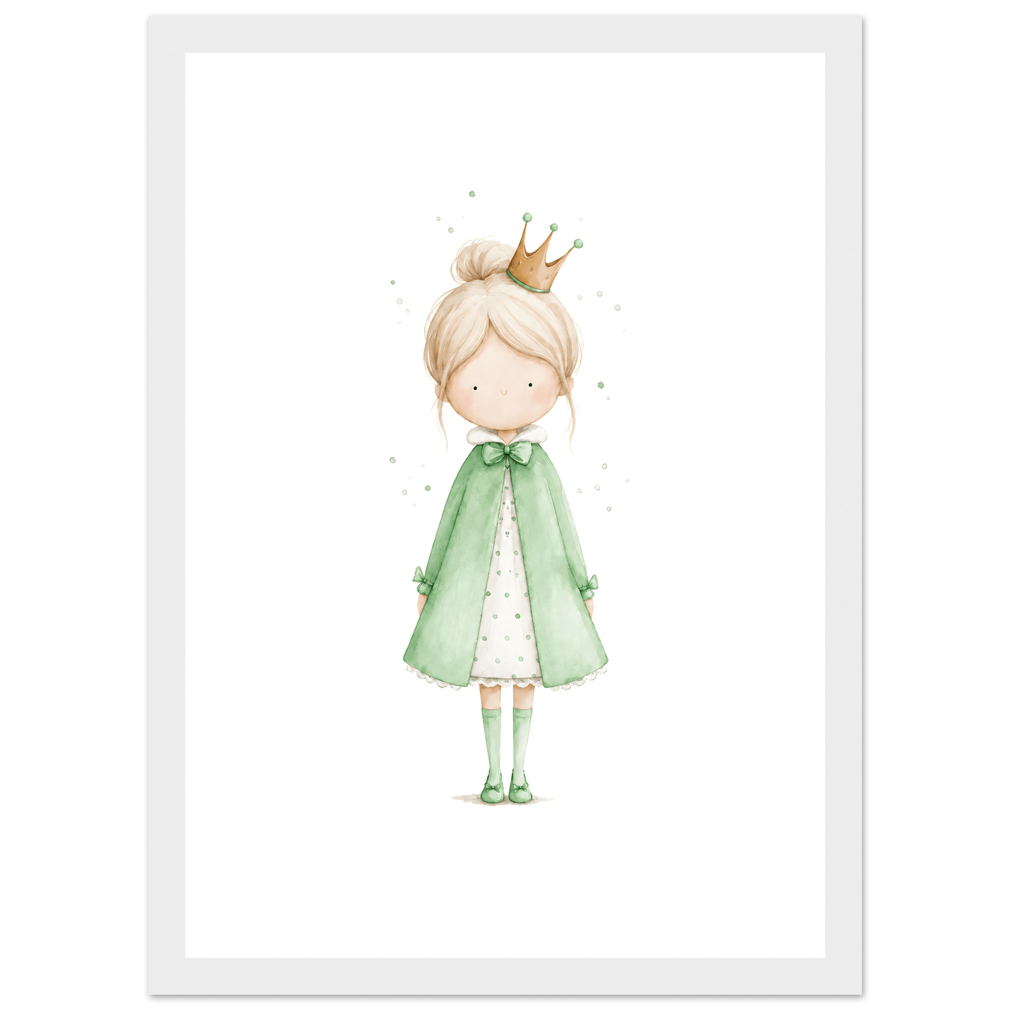 Liten Prinsessa – Personlig Text 💚 poster