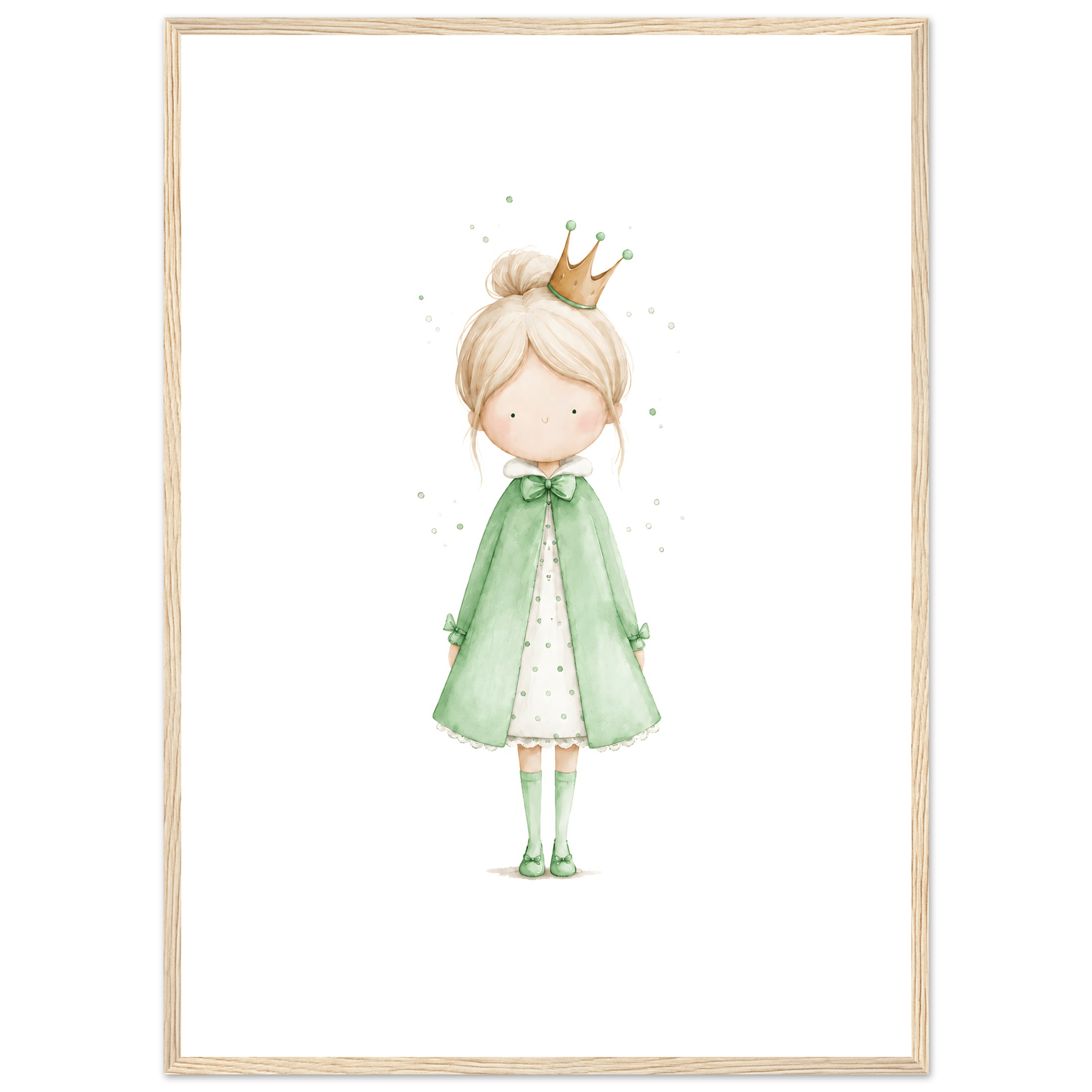 Liten Prinsessa – Personlig Text 💚 poster