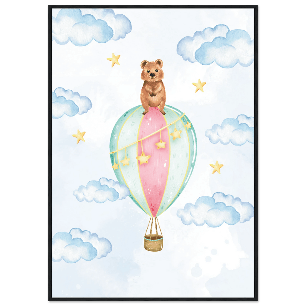 Nalle i luftballong poster poster