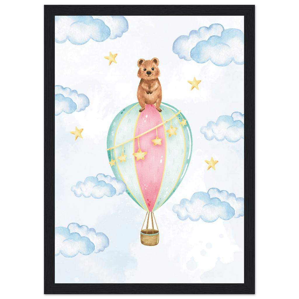 Nalle i luftballong poster poster