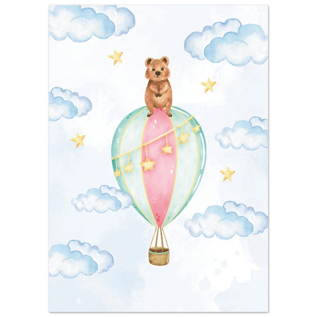 Nalle i luftballong poster poster
