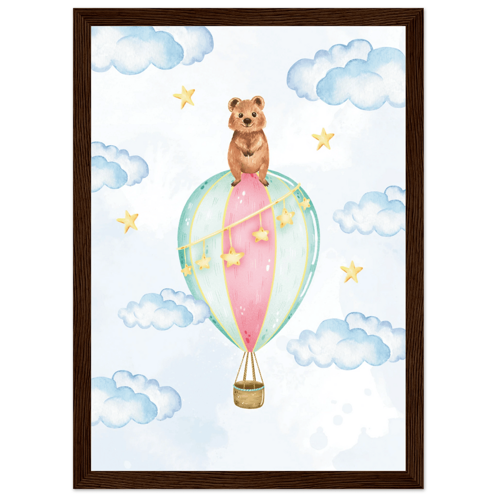 Nalle i luftballong poster poster