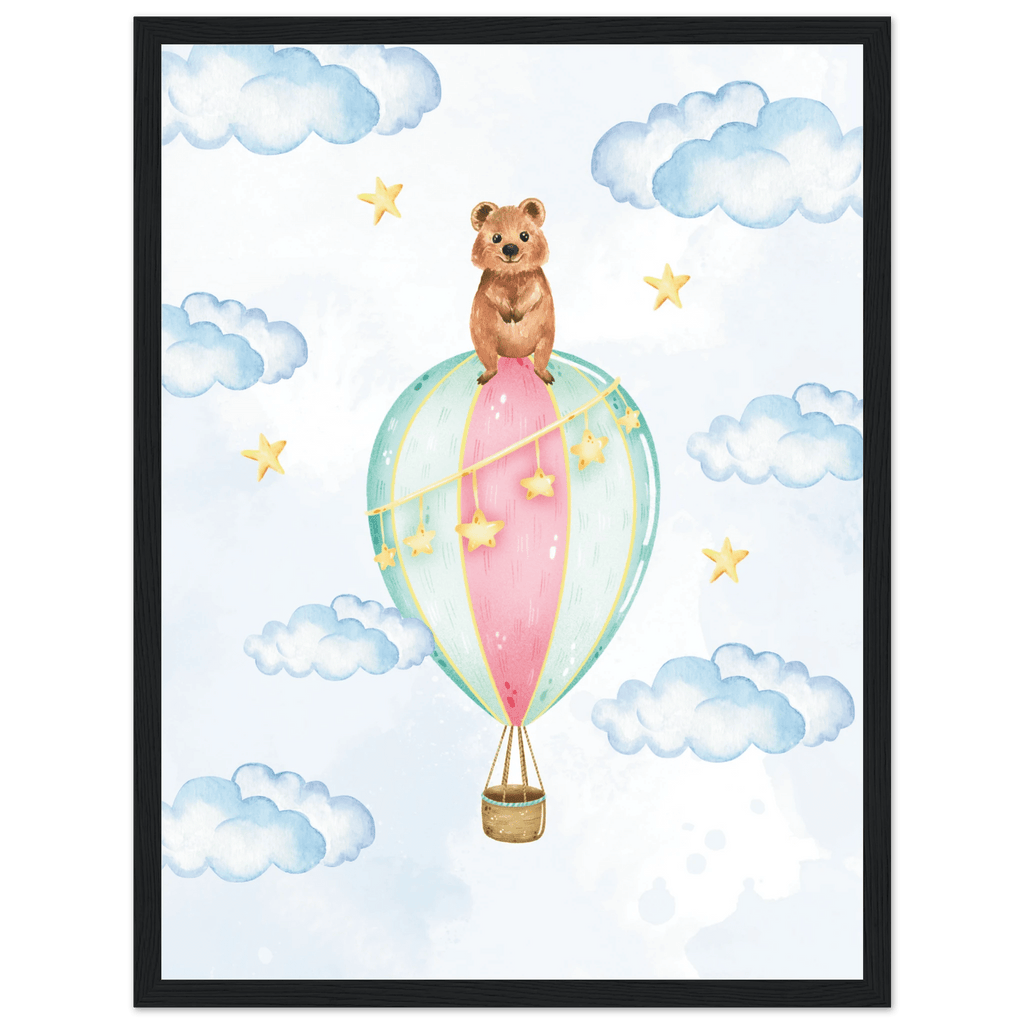 Nalle i luftballong poster poster
