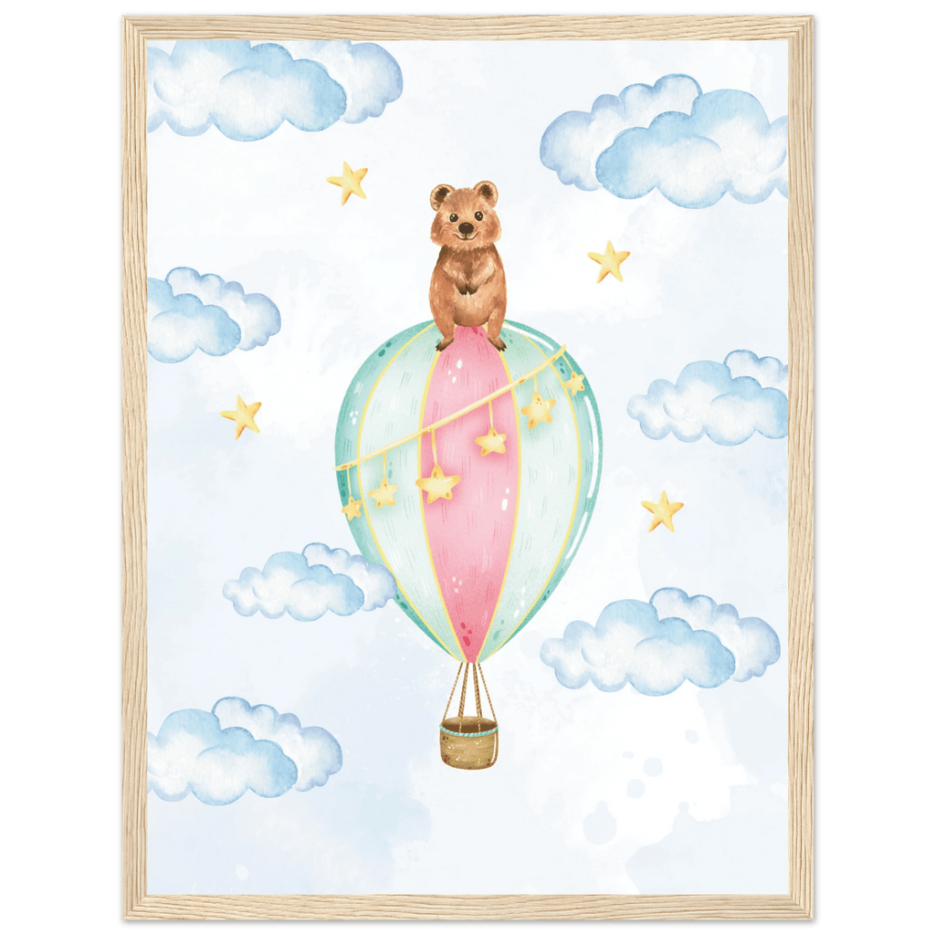 Nalle i luftballong poster poster