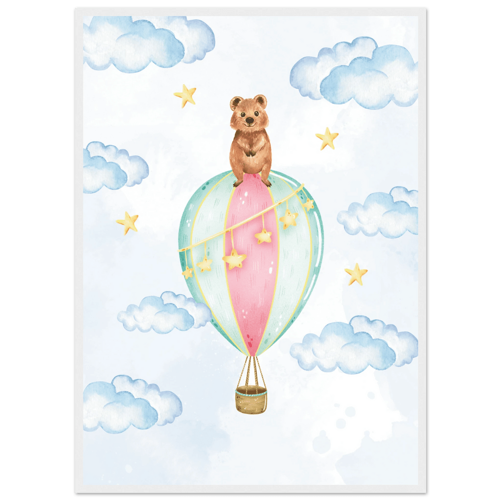 Nalle i luftballong poster poster
