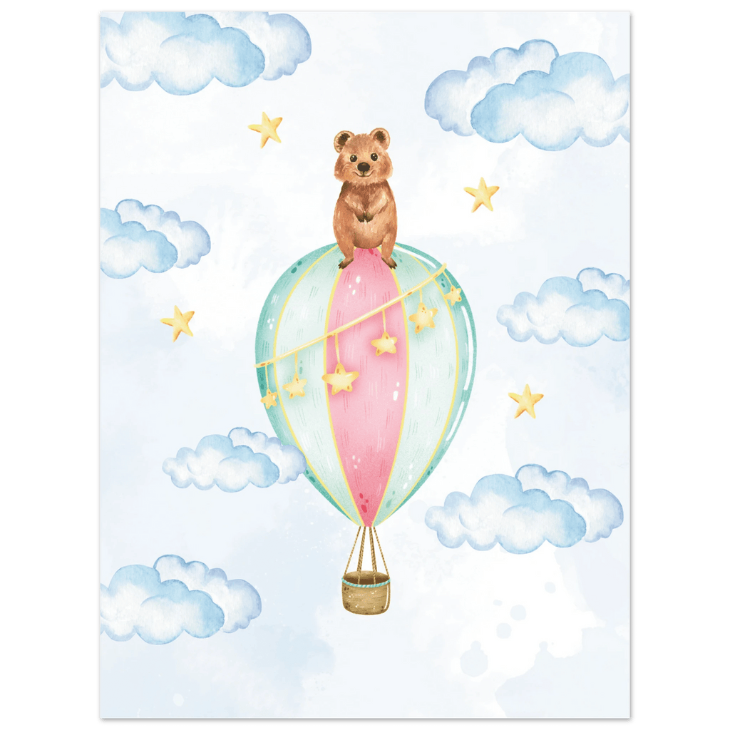 Nalle i luftballong poster poster