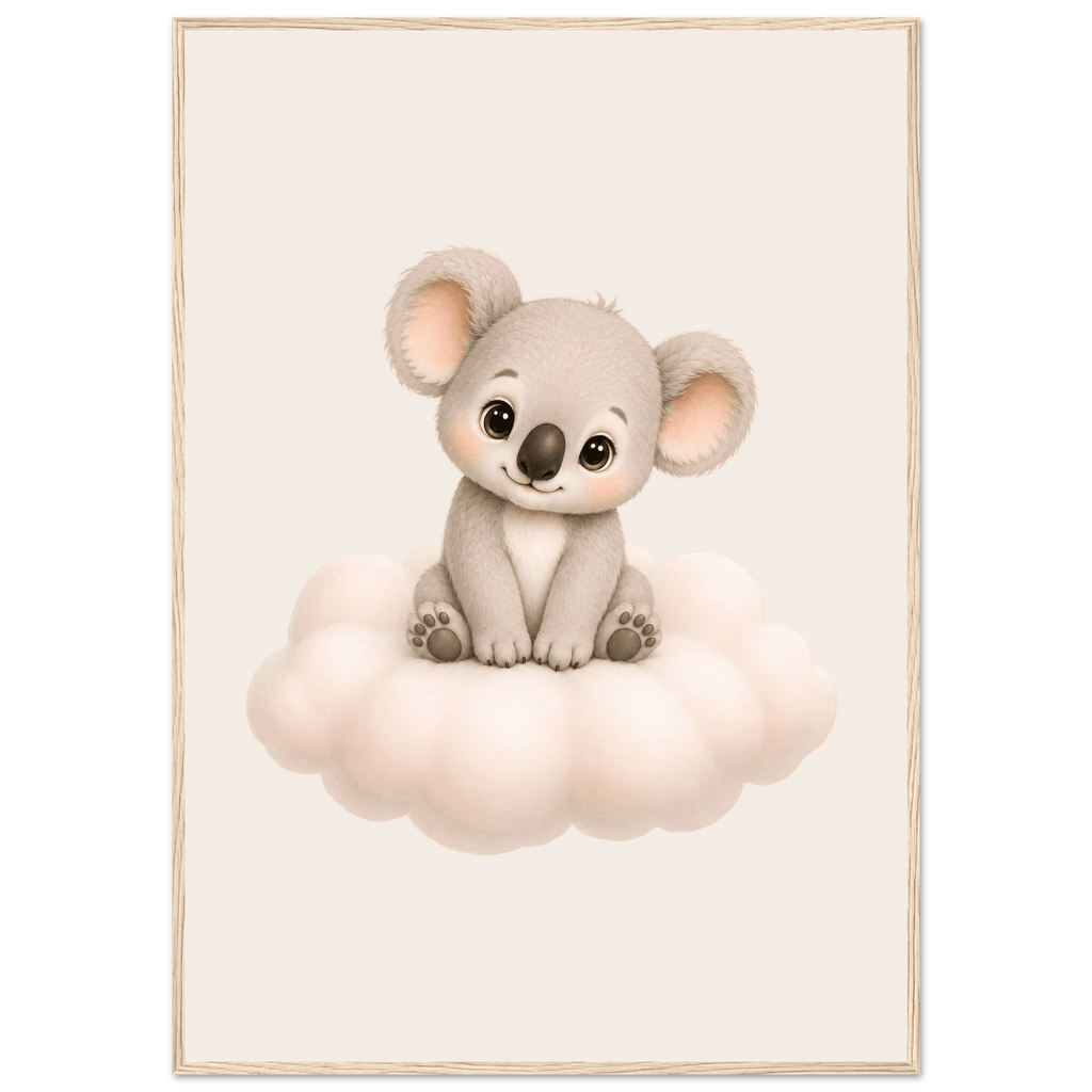 Söt koala på moln poster poster