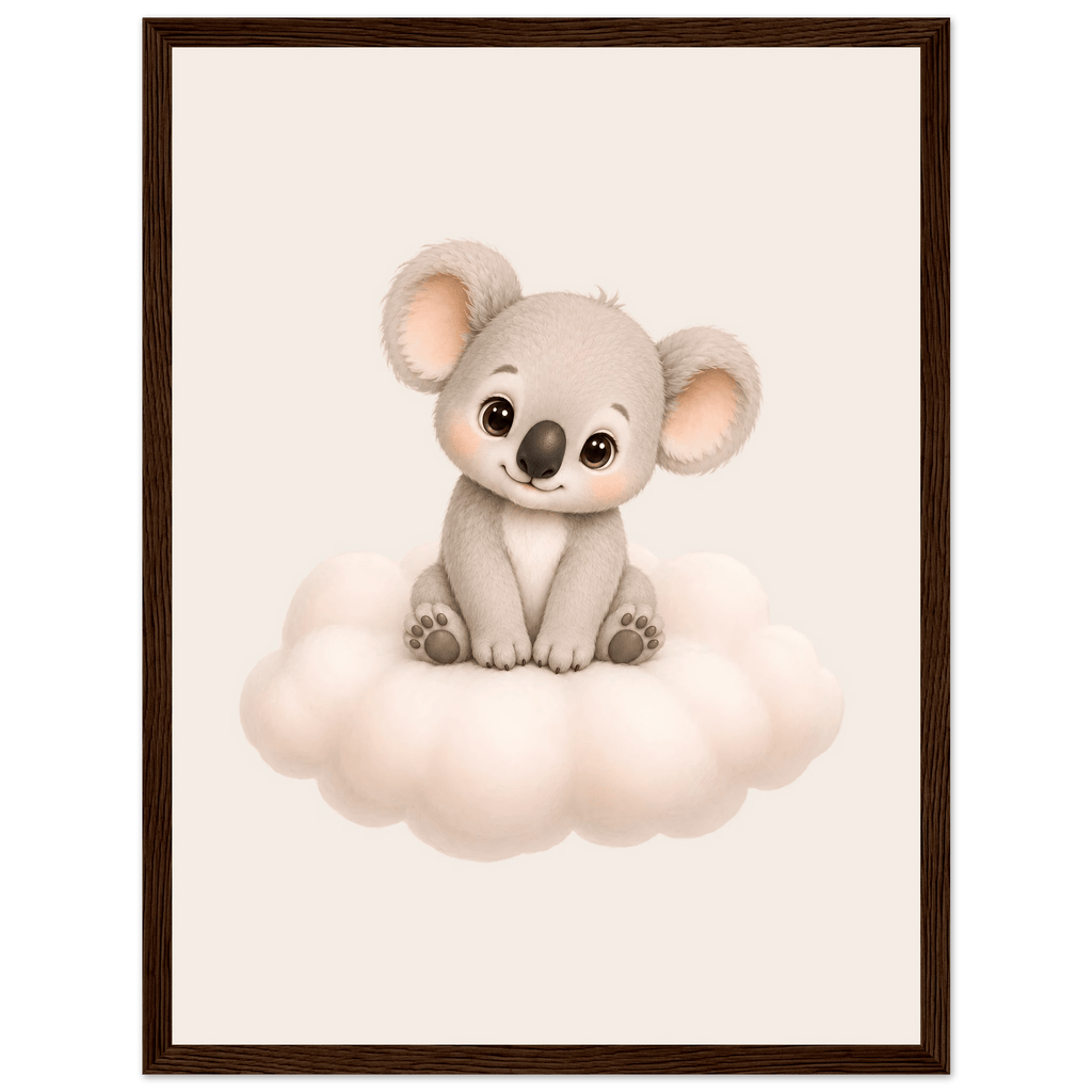 Söt koala på moln poster poster