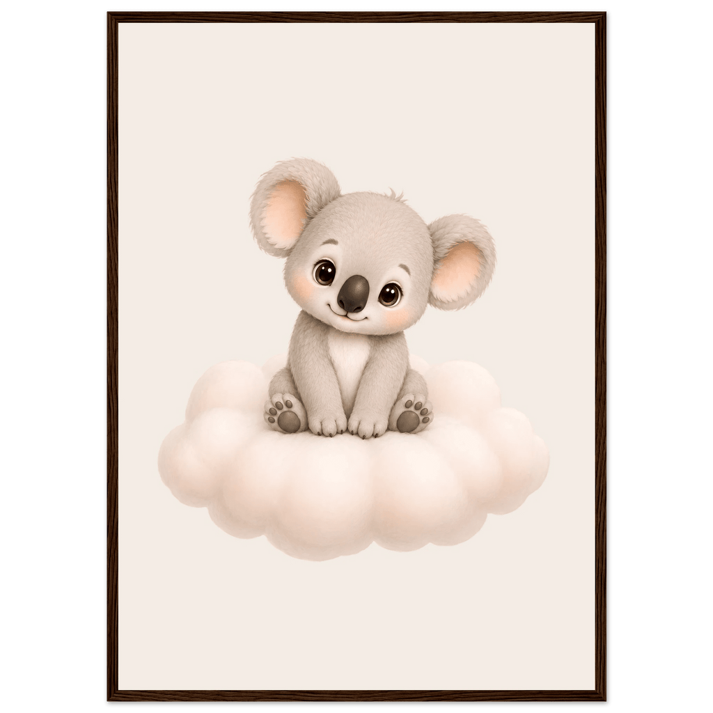 Söt koala på moln poster poster
