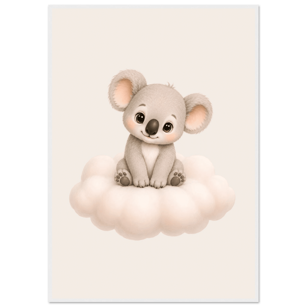 Söt koala på moln poster poster
