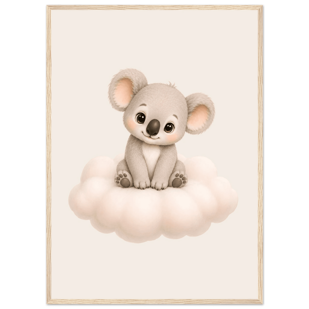 Söt koala på moln poster poster