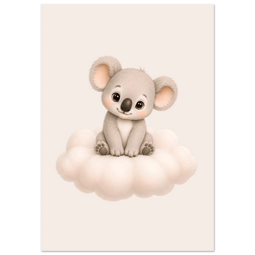 Söt koala på moln poster poster