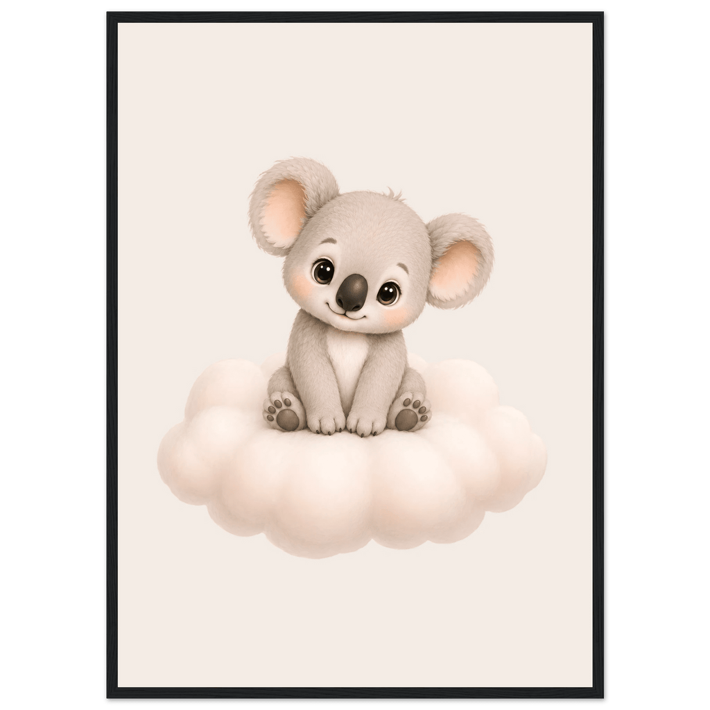 Söt koala på moln poster poster