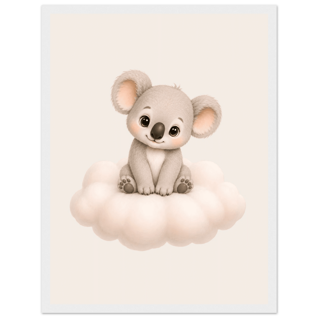 Söt koala på moln poster poster