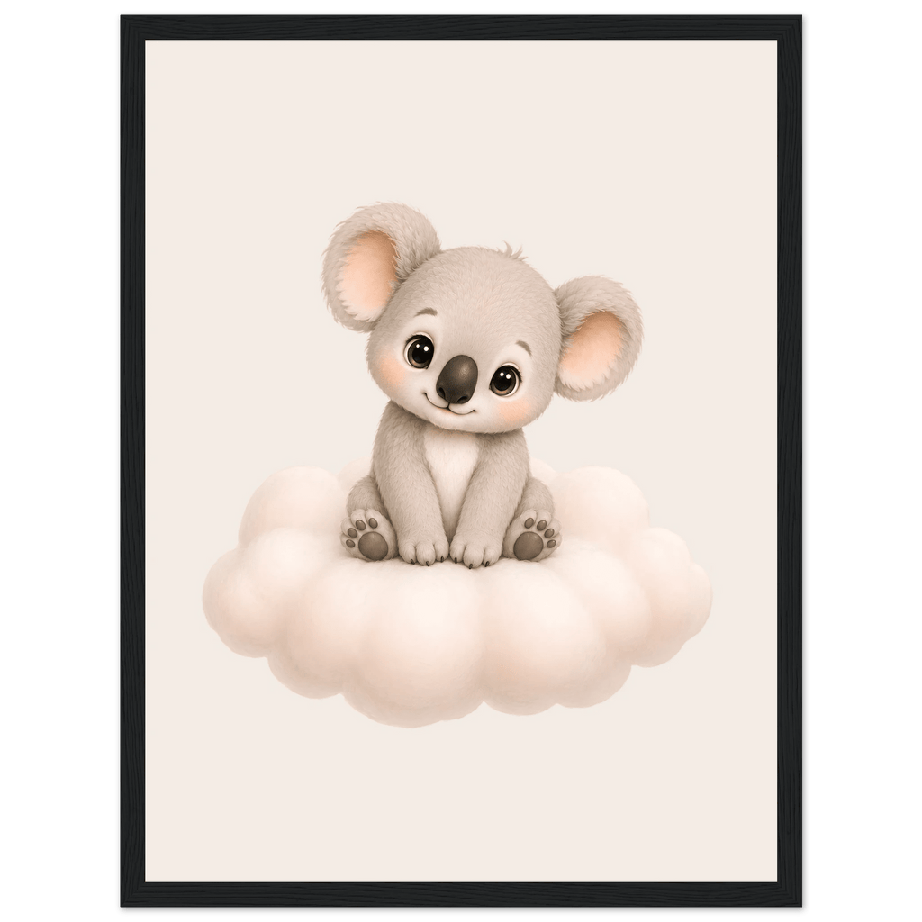 Söt koala på moln poster poster