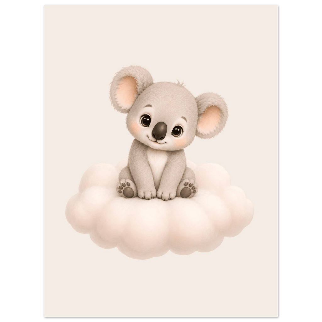 Söt koala på moln poster poster
