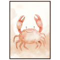 Söt krabba poster poster