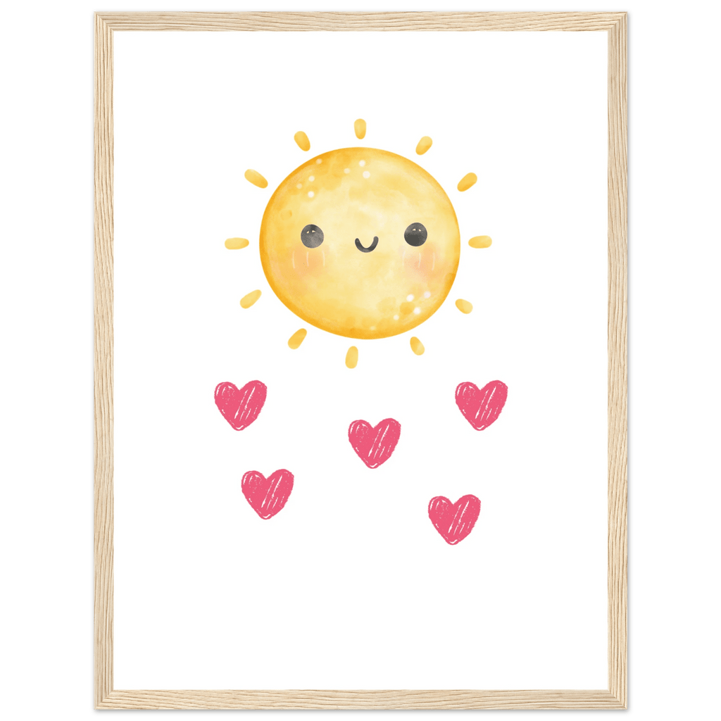 Sol och hjärtan poster poster