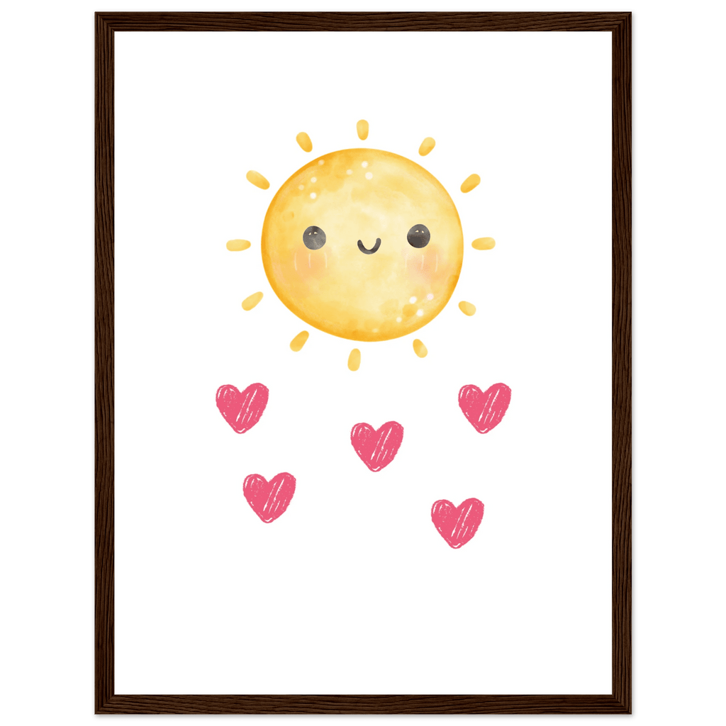 Sol och hjärtan poster poster