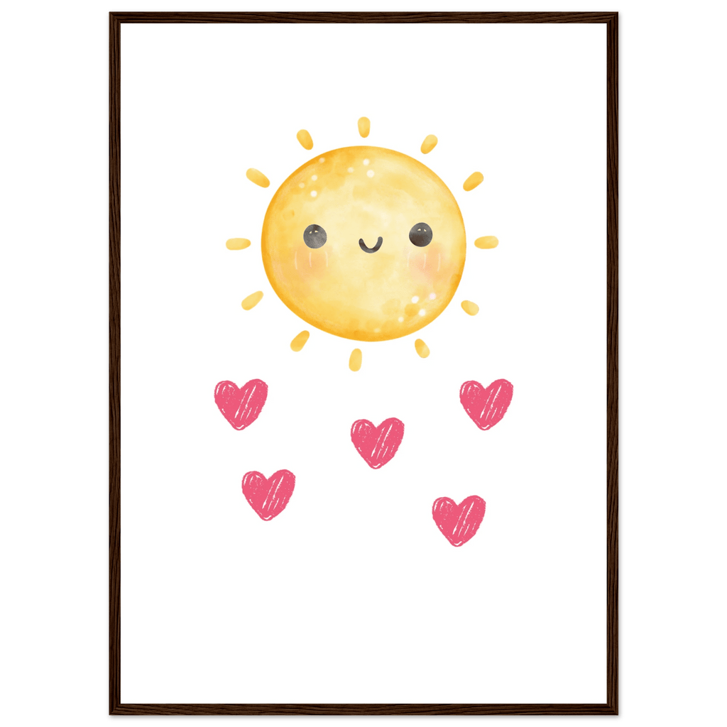 Sol och hjärtan poster poster