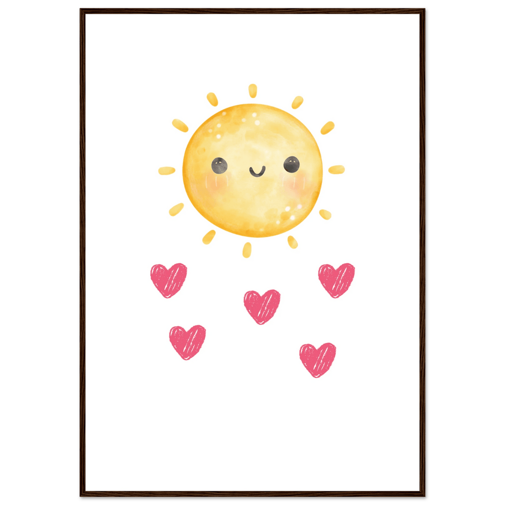 Sol och hjärtan poster poster