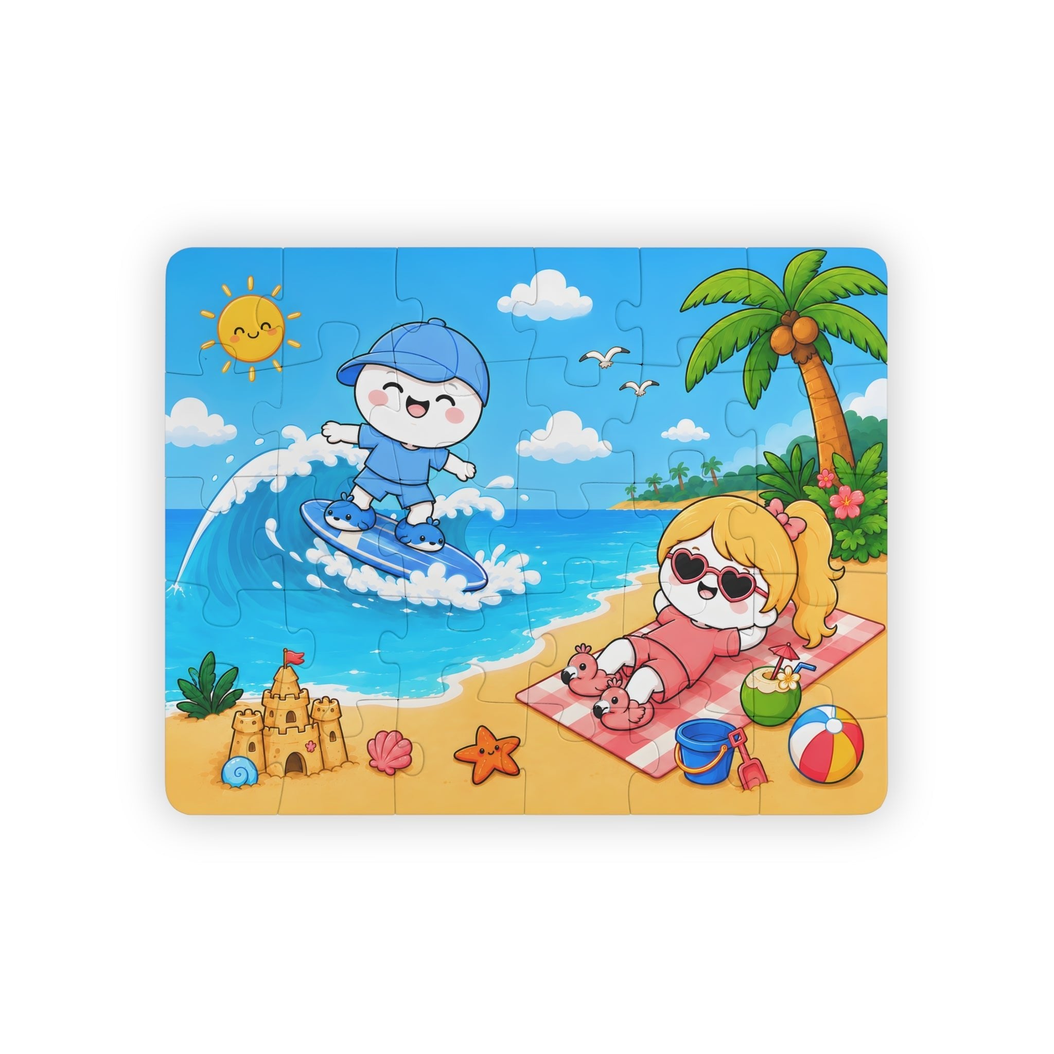 Sommarpussel med Lille & Lilli poster