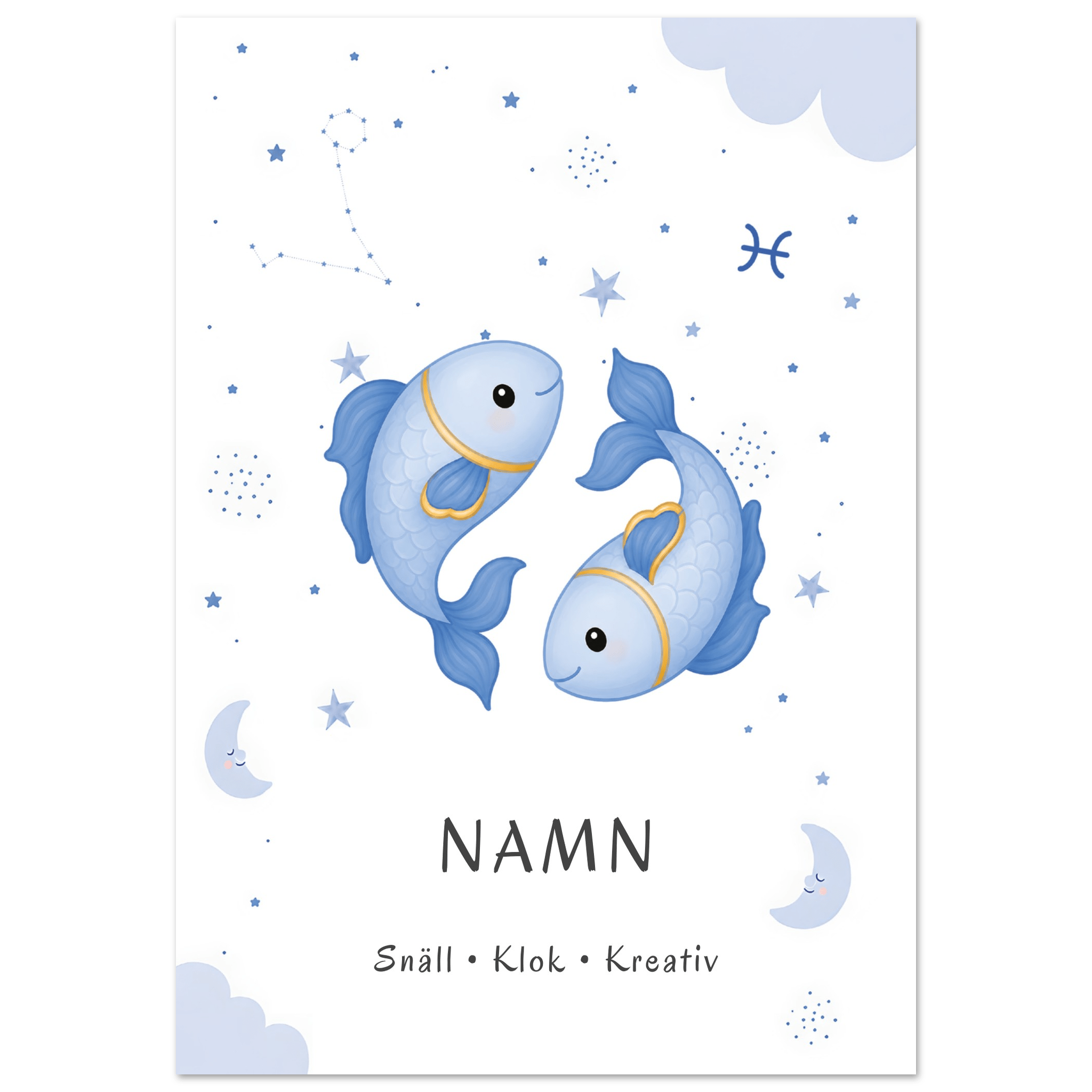 Stjärntecken fiskarna med namn poster